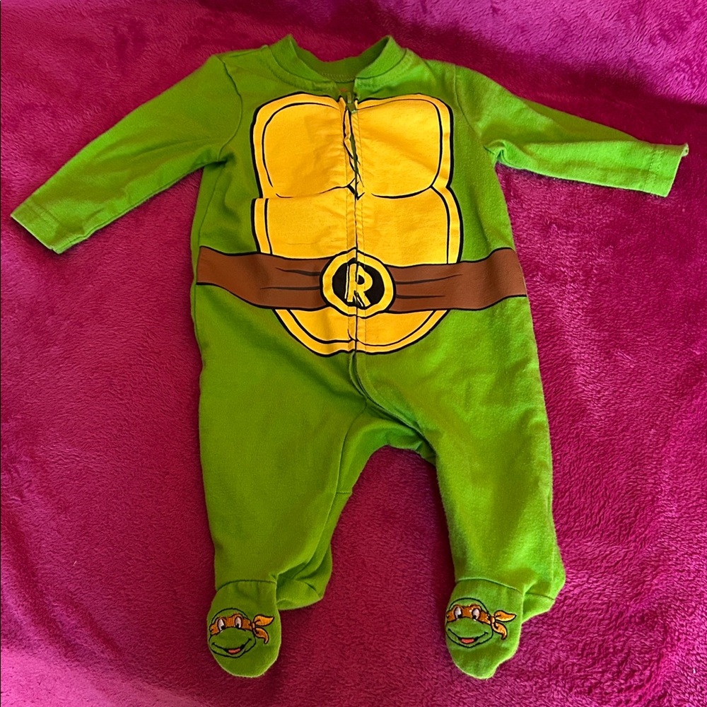 Nickelodeon Green Baby Onesie